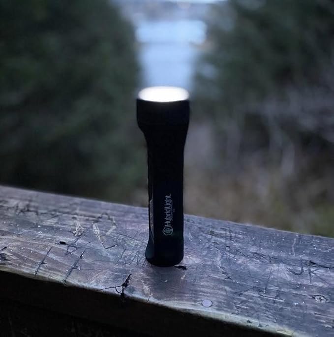 Journey 300 Solar LED Waterproof Flashlight with USB Phone Charger, Black