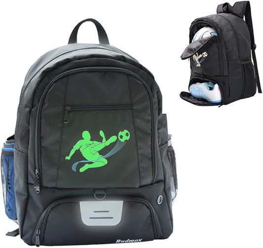 Soccer Ball Bag-Backpack for Basketball,Volleyball with Cleat Shoes and Ball Compartment for Sports Team,Trainning