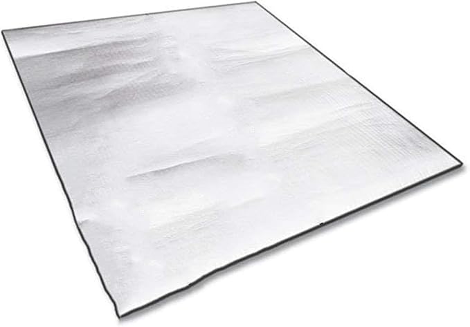 YYET Camping Mat Foam Foil Blanket for Camping Foam Pad Insulating Foil Mat Sleeping Tent Pad Thermal Mattress Mat Pad Waterproof Aluminum Camping mat Reflecting Heat