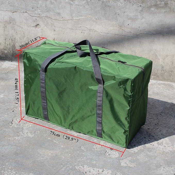 Extra Large 30" Moving Bag Totes Heavy Duty Reusable Inflatable Kayak Storage Carry Bag Lightweight Nylon Luggage Bag for Travelling,College Dorm, Camping, Christmas Decorations Storage
