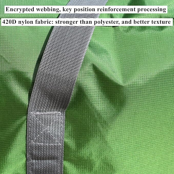 Extra Large 30" Moving Bag Totes Heavy Duty Reusable Inflatable Kayak Storage Carry Bag Lightweight Nylon Luggage Bag for Travelling,College Dorm, Camping, Christmas Decorations Storage
