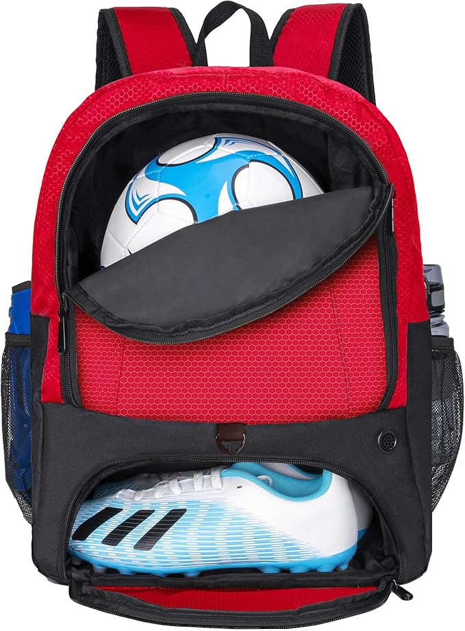 Soccer Ball Bag-Backpack for Basketball,Volleyball with Cleat Shoes and Ball Compartment for Sports Team,Trainning