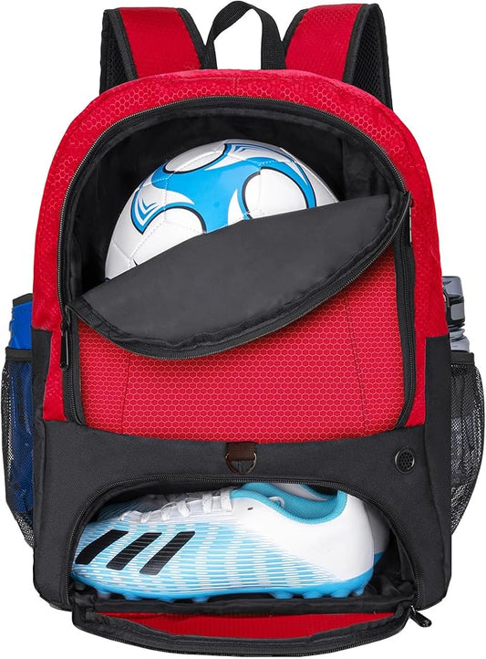 Soccer Ball Bag-Backpack for Basketball,Volleyball with Cleat Shoes and Ball Compartment for Sports Team,Trainning